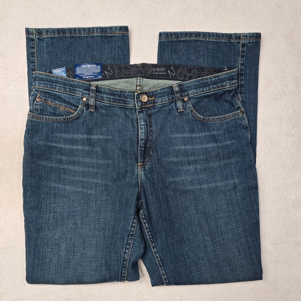Wrangler Q-Baby Ultimate Riding Jeans 15/16x32 Dark Wash Bootcut WRQ20TB NWT